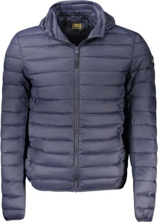 Cavalli Polyester Jas - Heren - Winterjassen - Blauw - 2XL - Polyester - Jassen