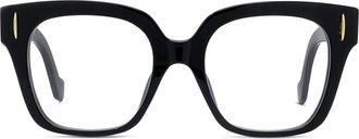 Loewe Elegante zwarte acetaatbril - Dames - Brillen - Zwart - ONE Size - Accessoires