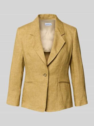 Marella Slim Fit Leinenblazer mit Paspeltaschen Modell CARDATO in Khaki, Gr&ouml;&szlig;e 34