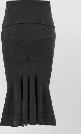 Jacquemus cashmere-blend high-rise midi knit skirt