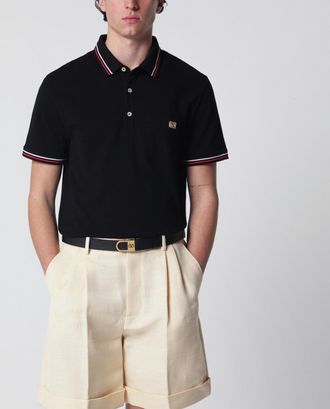 Valentino Polo nera con Vlogo Signature