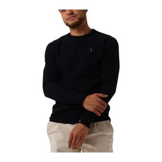 Butcher of Blue Truien & Vesten, Heren, Blauw, S, Wol, Blauwe Crew Neck Sweater Vest