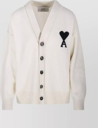 Ami wool v-neck cardigan