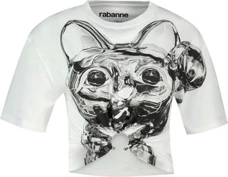 Paco Rabanne Tee T-Shirt - female - Rabanne - T-Shirts - White - M - Tops