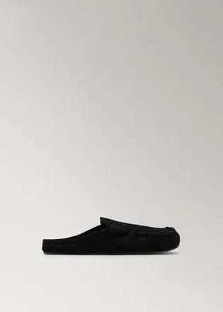 Mango Mocassini senza tallone camoscio nero - Donna - 36 - MANGO