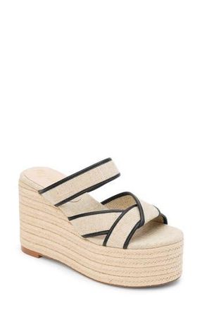 Matisse Footwear Palm Beach Platform Wedge Sandal in Natural at Nordstrom Rack, Size 10