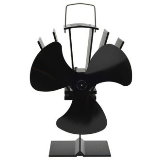 OEM Ventilador De Estufa Accionado Por Calor 3 Aspas Negro