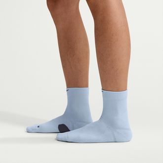 Nike Unisex Run Midweight Running Micro-Crew Socks (1 Pair) in Blue | HV6935-440