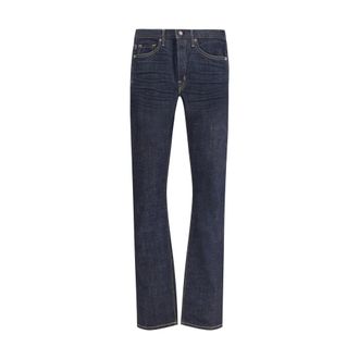Tom Ford Straight Fit Jeans, male, Blue, W30, Selvedge Straight Jeans