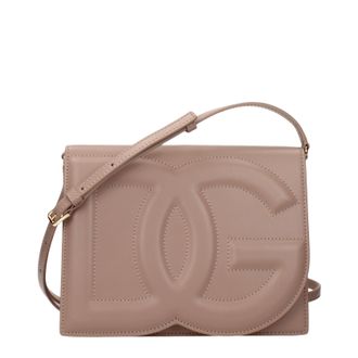 Dolce & Gabbana Dolce&Gabbana Damens Umh&auml;ngetaschen aus rosa/puderrosa Leder