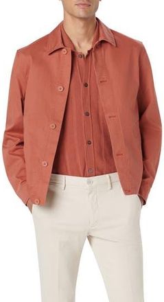 Bugatchi Button-Up Twill Jacket in Sienna at Nordstrom Rack, Size Small