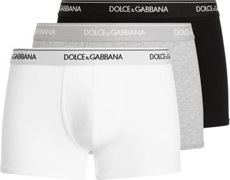Dolce & Gabbana 3-Pack Regular-Fit Stretch Jersey Boxers - Heren - Onderbroek - Veelkleurig - M - Ondergoed