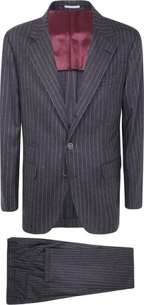 Brunello Cucinelli PAK - Heren - Business pakken - Grijs - XL - Kostuums