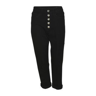 Dondup Cropped Broeken - Dames - Vrijetijds broeken - Zwart - W25 - Broeken