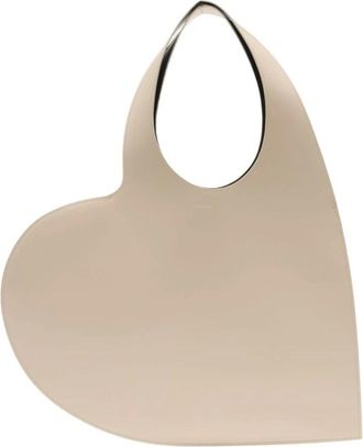 Coperni Handbags, female, Beige, Size: ONE SIZE Heart Tote