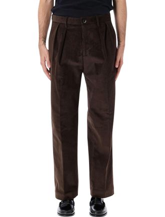 Nine In The Morning Kai Brown Corduroy Tapered Casual Pants