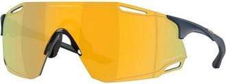 Oakley Cybr Dyno - unisex - Fietsaccessoires - Blauw - 39 MM - Leer - Fitness