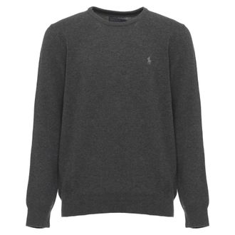 Ralph Lauren Classic Wool Sweater - Knitwear - Hombre - Gris - XL