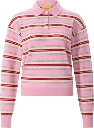 Guest In Residence Collegiate Polo Shirt - Dames - Cashmere truien - Roze - XS - Kasjmier - Truien & Vesten