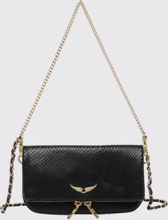 Zadig&Voltaire Rock Python-Print Calfskin Leather Mini Bag