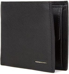 Momo Design Mens Wallet Black Genuine Leather Bags