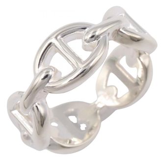 Herm&egrave;s Silver Silver 925 Band Ring (Pre-Owned)