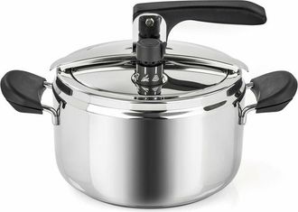 None Barazzoni, &oslash;22cm, Pentola a Pressione Modello Rapida, &oslash; 22cm, capacit&agrave; 7lt. Acciaio inox 18/10, Made in Italy, Argento, 7,0 Lt