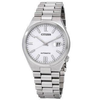 Citizen Tsuyosa Automatic White Dial Stainless Steel Mens Watch NJ0150-81A