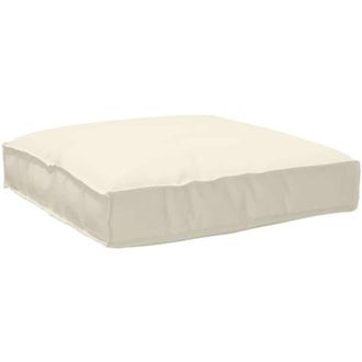vidaXL Cuscino per seduta pallet Crema 80 x 80 x 12 cm Tessuto Oxford vidaXL
