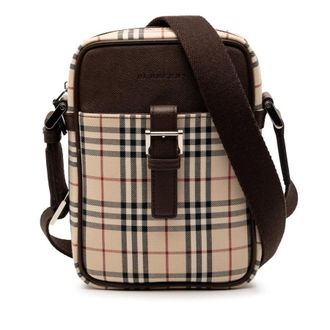 Burberry Pre-owned Burberry House Check Canvas Crossbody Ladies 0E9ZYH85EB4625PX