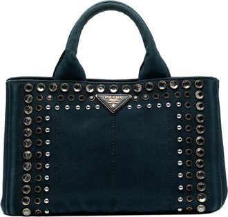 Prada Pre-owned Prada Small Canvas Canapa Bijoux Satchel Ladies ZSNT7SGVDBTJ3N19