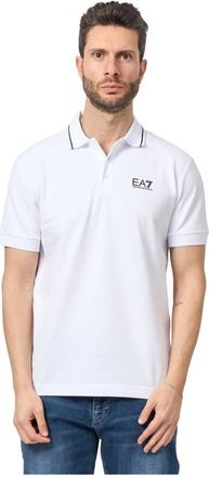Emporio Armani Witte Slim Fit Polo Shirt - Heren - Polos - Wit - XS - Katoen - Tops