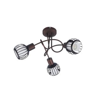 Lindby L&aacute;mpara De Techo solm En Marr&oacute;n Metal - Lindby