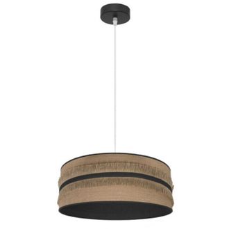 Fabrilamp Ciondolo Natalia 1xe27 Nero/nero-sacco Regx40x40 Cm