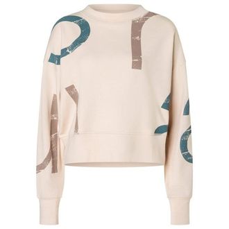 super.natural Capital Logo Krissini Pullover f&uuml;r Damen | beige