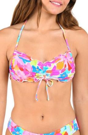 Citrus Merrow Bandeau Bikini Top in Pink Multi at Nordstrom Rack, Size X-Small