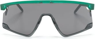 Oakley BXTR shield-frame performance sunglasses - unisex - Metal/Nylon - 39 - Green