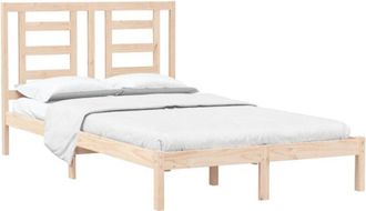 vidaXL Estructura de cama madera maciza 120x190 cm Vidaxl