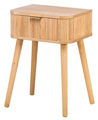 Nordlys Mesita de noche 1 caj&oacute;n en madera natural