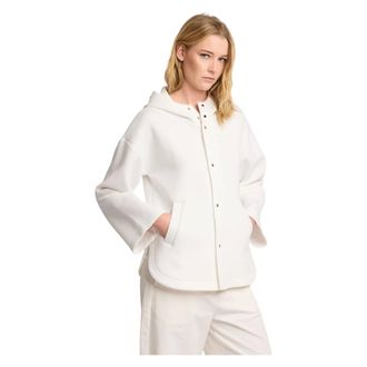 Kocca Light Jackets, female, White, Size: XL Soft Shirt Style Jacket Top