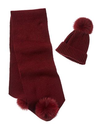 La Fiorentina Wool-Blend Scarf & Hat Set