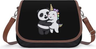 Generic Panda And Unicorm Cute Hug Fashion Womens Crossbody Bags Novelty Handbag Shoulder Bag Purse
