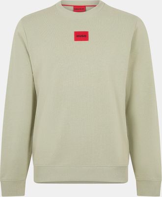 HUGO BOSS Hugo Mens Diragol Crew Neck Sweatshirt in Open Green - Size X-Small