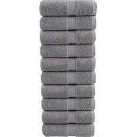 OEM Toallitas Faciales Premium Solund, Paquete De 10 Unidades, Color Gris, 30 X 30 Cm, 600 G/m&sup2; - Crezuo