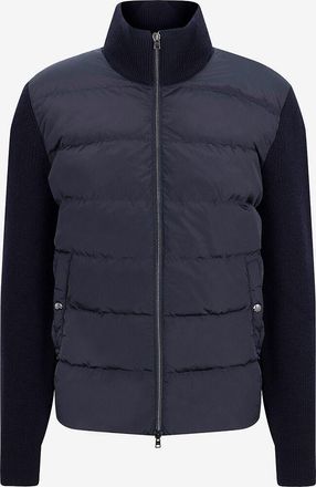 Herno Materialmix-Jacke aus Strick und Daunenteilen