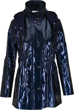 Akris Cappotto con cappuccio - Blu