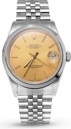 Rolex Pre-owned Rolex Datejust Automatic Chronometer Champagne Dial Unisex Watch 16030 CSJ