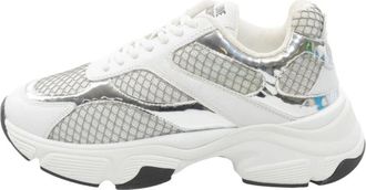 Love Moschino Stardust 60 Sneaker - Dames - Sneakers - Wit - 40 EU - Leer - Schoenen