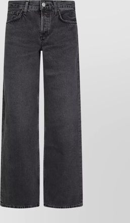 A Gold E faded effect straight-leg jeans