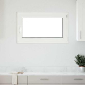 Berkfield Home Basement Window RISOR 100x50 cm Tilt&Turn DIN Right White
